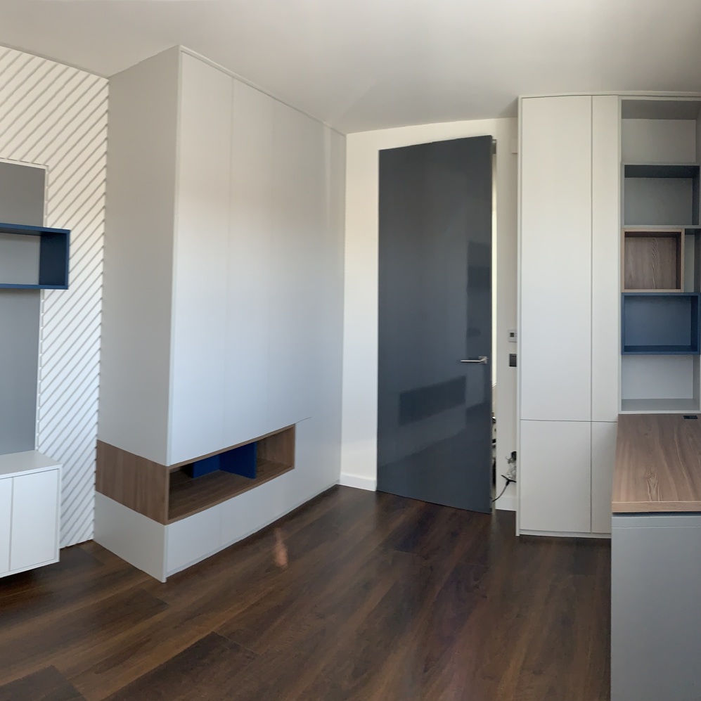 Modern Beépített Gyerekszoba Bútor és Falburkolat